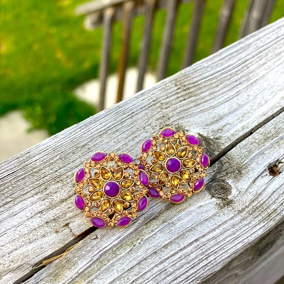 Brand new Purple studs - Picture 1 of 4